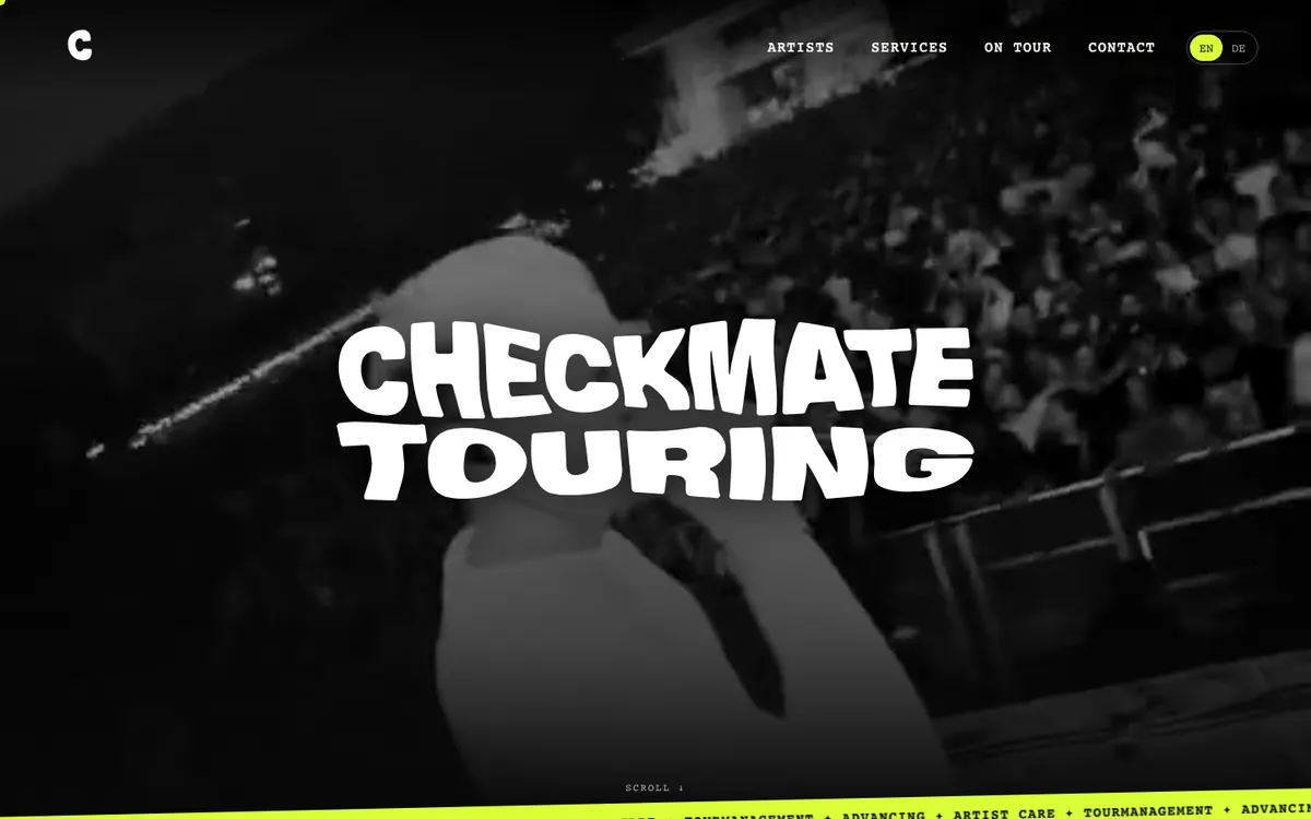 Vorschau der individuellen Website Checkmate Touring